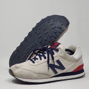 New Balance 515 Mens Size 12 Casual Sneakers Shoes Gray Navy ML515RGN Pre-owned